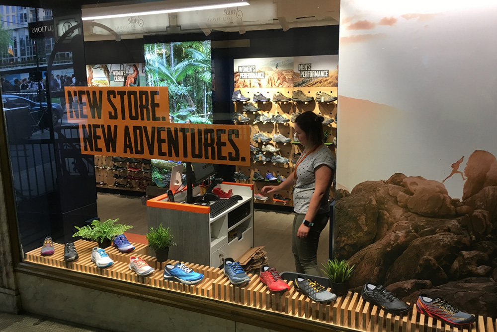 Merrell Shoes Fitout: Swanston Street